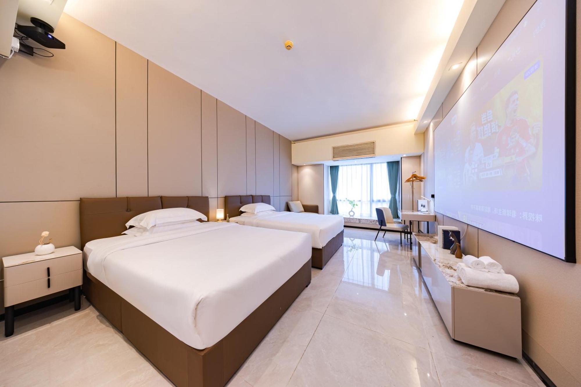 Yu Manju High-Floor Huge-Screen Audiovisual Hotel-Guangzhou Tower Zhujiang New Town Sports West Road Branch Экстерьер фото