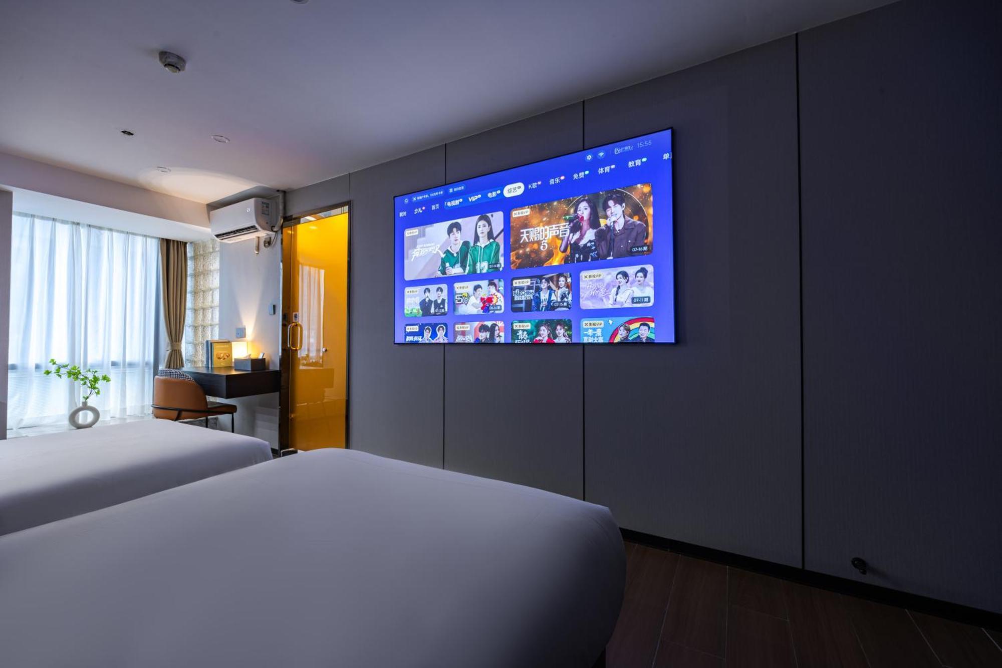 Yu Manju High-Floor Huge-Screen Audiovisual Hotel-Guangzhou Tower Zhujiang New Town Sports West Road Branch Экстерьер фото