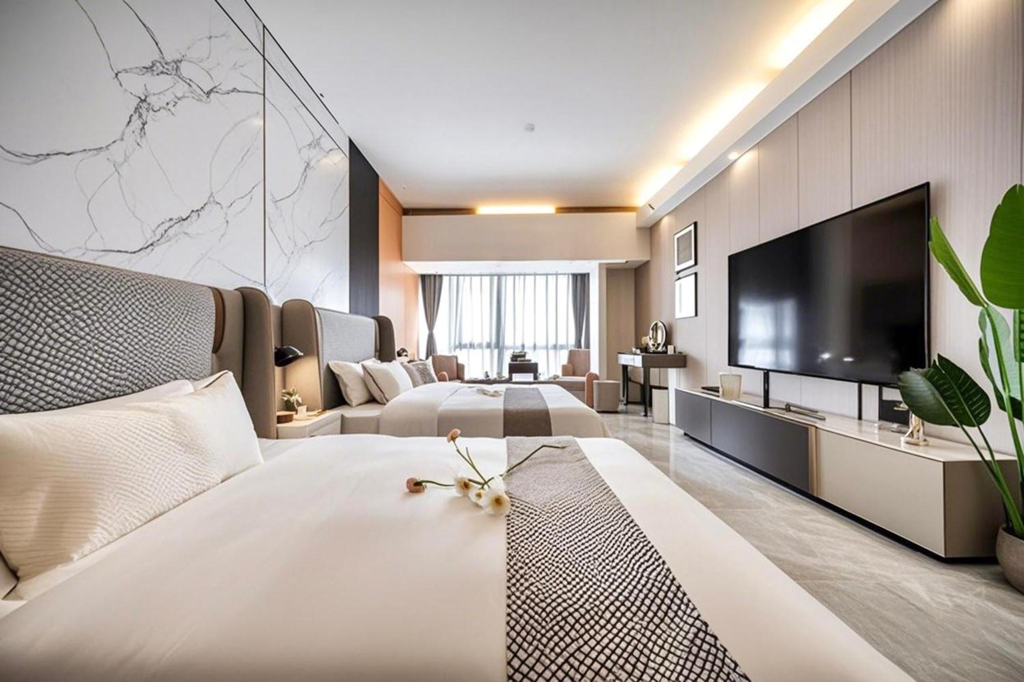 Yu Manju High-Floor Huge-Screen Audiovisual Hotel-Guangzhou Tower Zhujiang New Town Sports West Road Branch Экстерьер фото